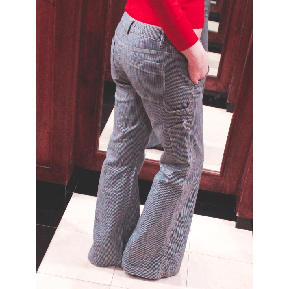 Bell Bottom Stripped Pants